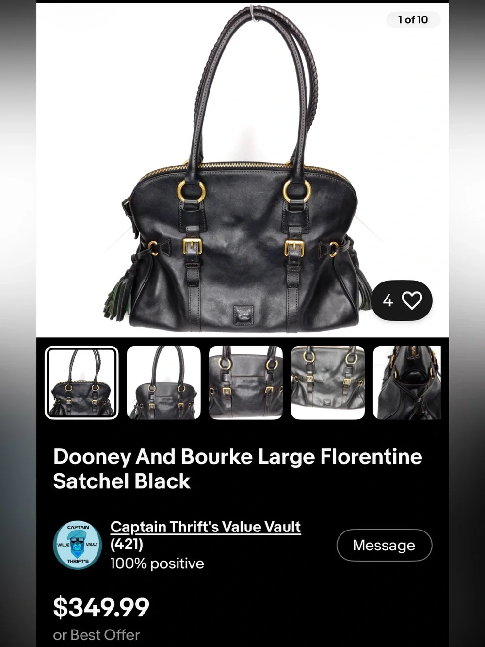 Dooney & Bourke structured vintage